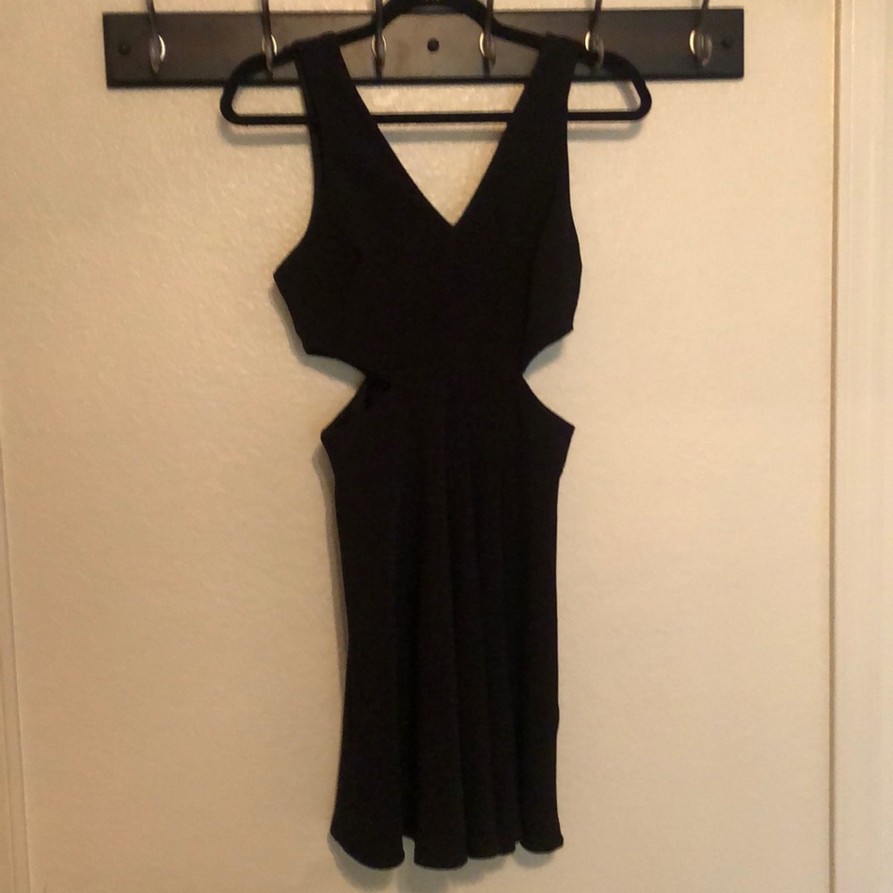 Black dress with cutouts